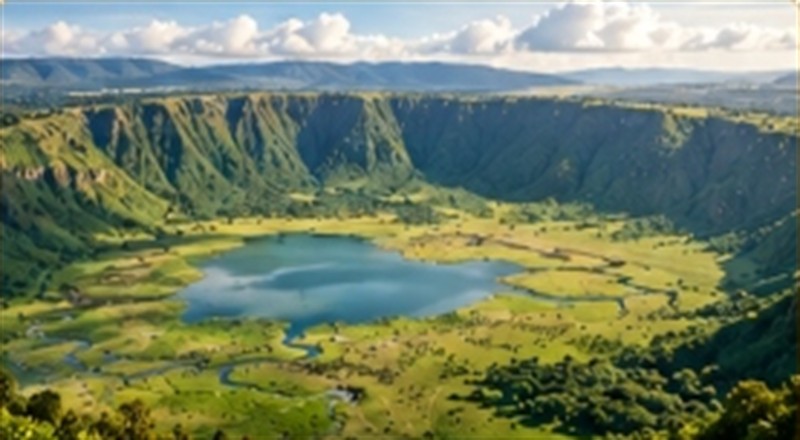 Ngorongoro Crater Caldera Lake