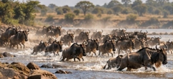 Great Migration Safari River Crossing